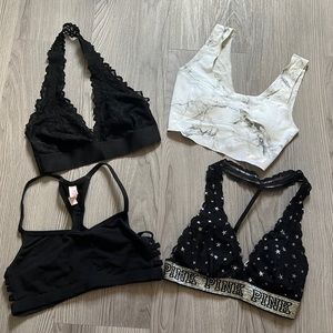 lot of PINK bralettes